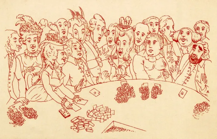 Framed Print : 1790S GAMBLING PARTY Framed Print : 1790S GAMBLING PARTY