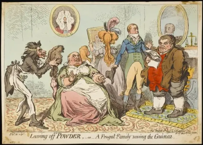 Framed Print : 1795 / Cartoon / Powder Framed Print : 1795 / Cartoon / Powder