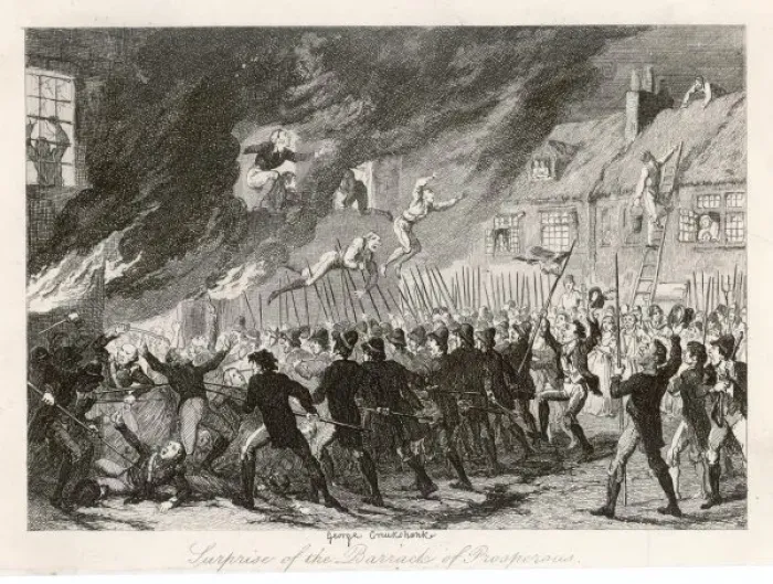 Framed Print : 1798 Rebels Take Barrack Framed Print : 1798 Rebels Take Barrack