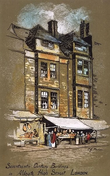 17th century buildings on Aldgate High Street, London