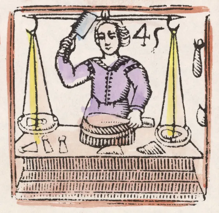 Framed Print : 17th century Butcher Framed Print : 17th century Butcher