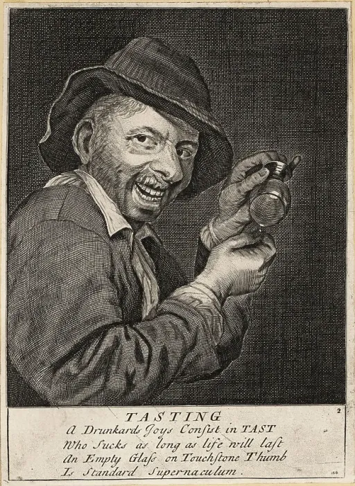 Framed Print : 17th century English drunk playing a drinking game Framed Print : 17th century English drunk playing a drinking game