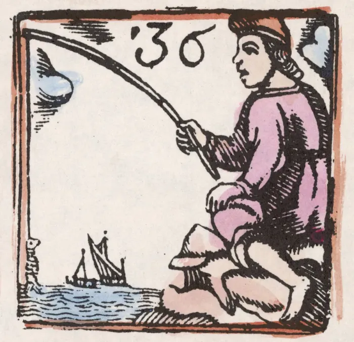 Framed Print : 17th century Fishing - Woodcut - 36 Framed Print : 17th century Fishing - Woodcut - 36