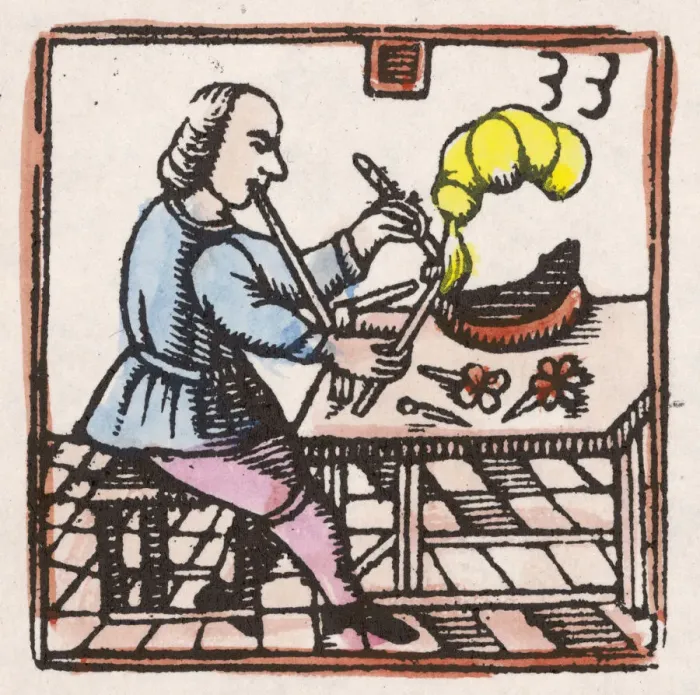 Framed Print : A 17th century Hatter Framed Print : A 17th century Hatter
