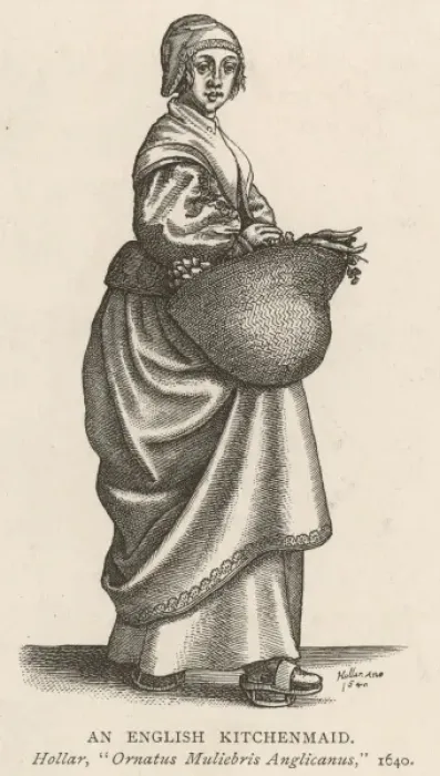 Framed Print : 17th Century Kitchenmaid Framed Print : 17th Century Kitchenmaid