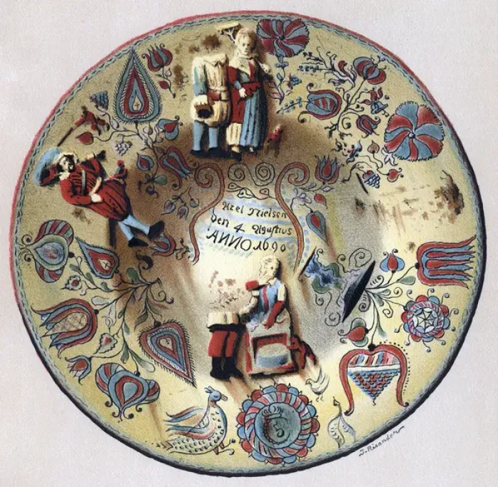 Framed Print : 17th century Swedish Plate Framed Print : 17th century Swedish Plate