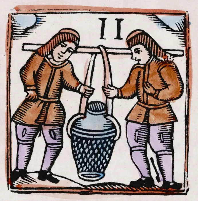 Framed Print : 17th century Water Carriers Framed Print : 17th century Water Carriers