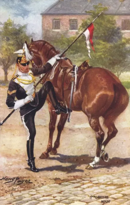 Framed Print : 17th Lancers - Mounting Framed Print : 17th Lancers - Mounting