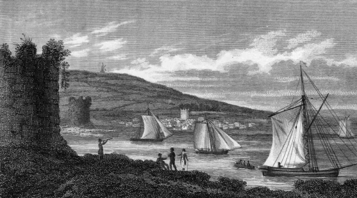 Framed Print : FOWEY. The harbour of Fowey, Cornwall. Date: 1803 Framed Print : FOWEY. The harbour of Fowey, Cornwall. Date: 1803