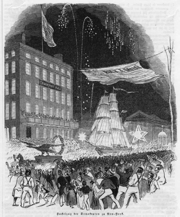 Framed Print : 1845 Election New York Framed Print : 1845 Election New York