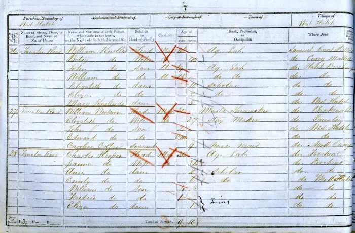 Framed Print : 1851 Census Framed Print : 1851 Census