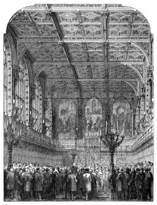 Framed Print : 1853 Parliament / Opening Framed Print : 1853 Parliament / Opening