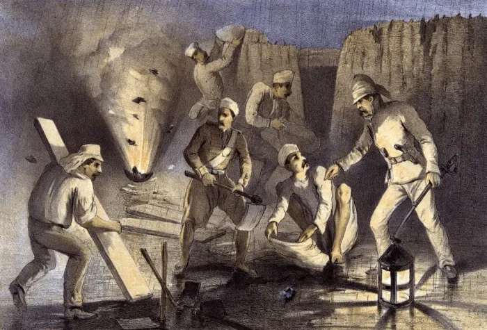 Framed Print : 1857 Mutiny / Sappers Framed Print : 1857 Mutiny / Sappers