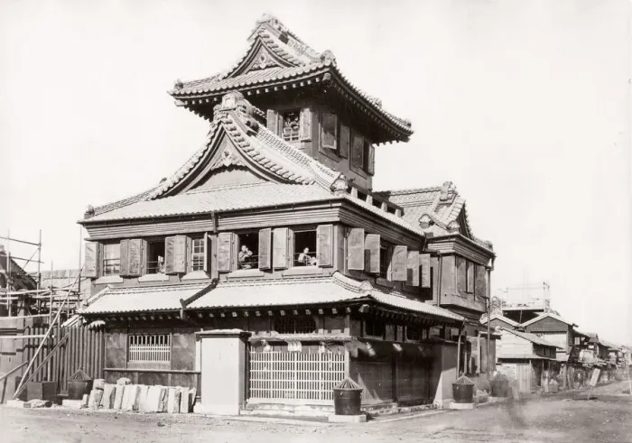 Framed Print : 1871 Japan - from The Far East magazine Framed Print : 1871 Japan - from The Far East magazine