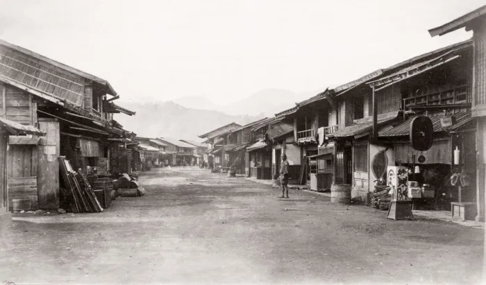 Framed Print : 1871 Japan - from The Far East magazine Framed Print : 1871 Japan - from The Far East magazine