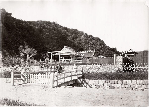 1871 Japan - Oto-No-Mmiya shrine Kamakura - from The Far East magazine