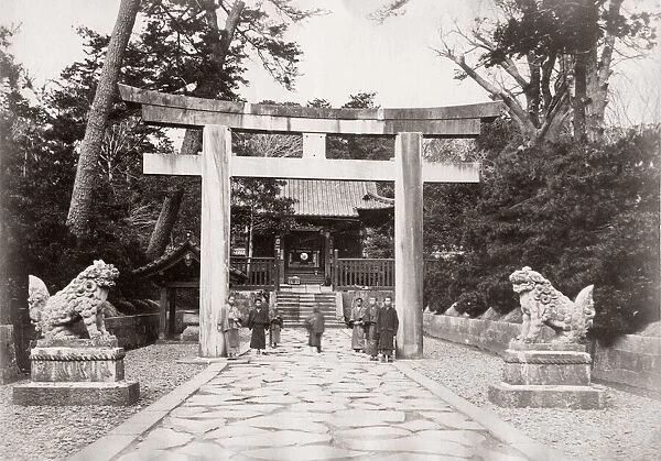 1871 Japan - Shiba temple Tokyo - from The Far East magazine