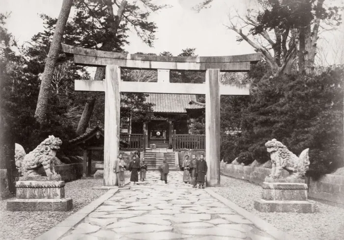 Framed Print : 1871 Japan - Shiba temple Tokyo - from The Far East magazine Framed Print : 1871 Japan - Shiba temple Tokyo - from The Far East magazine