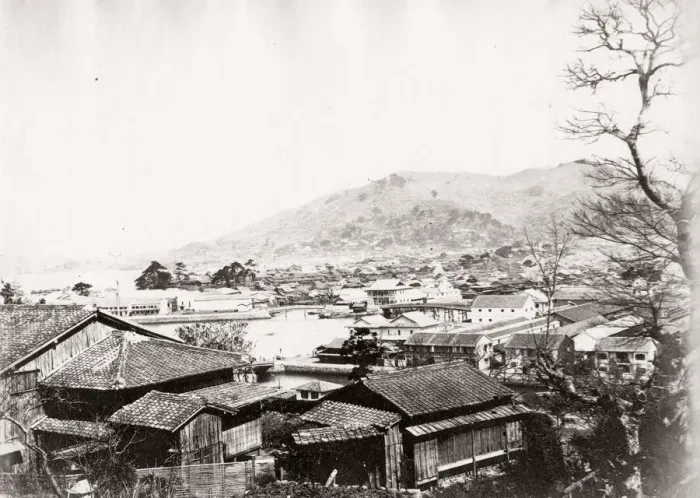 Framed Print : 1871 Japan - view of Nagasaki - from The Far East magazine Framed Print : 1871 Japan - view of Nagasaki - from The Far East magazine