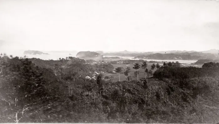 Framed Print : 1871 Japan - view of the road to Kanasawa - from The Far East magazine Framed Print : 1871 Japan - view of the road to Kanasawa - from The Far East magazine