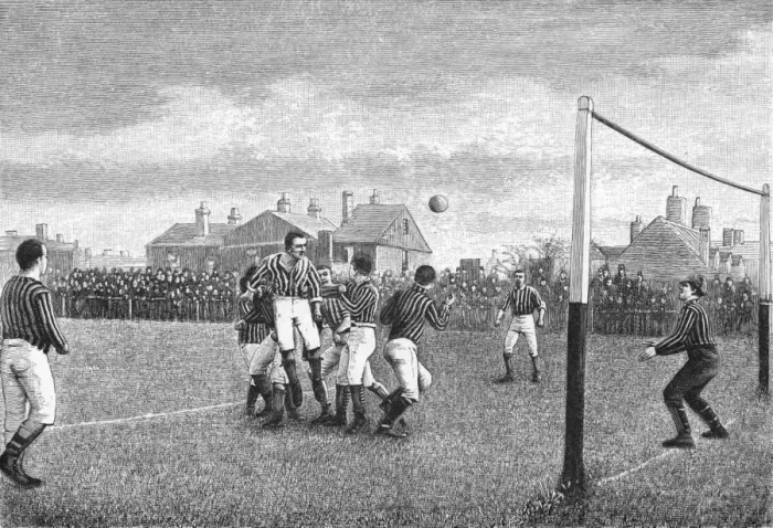 Framed Print : 1889 Football Match Framed Print : 1889 Football Match