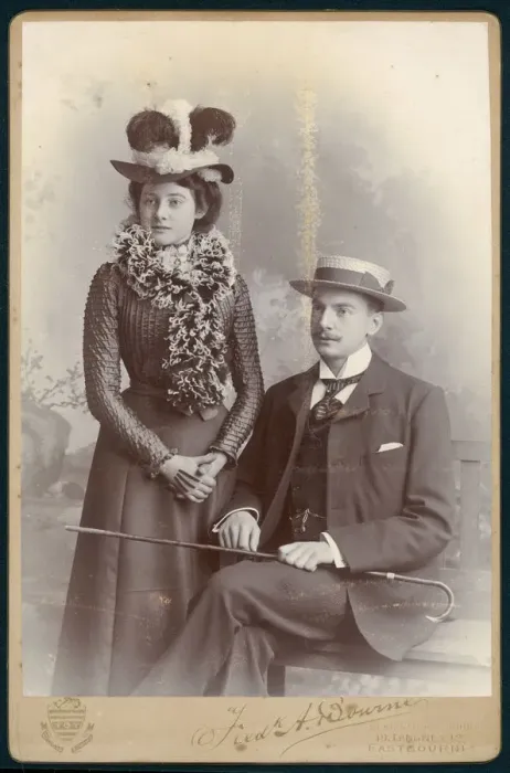 Framed Print : 1890s Couple Framed Print : 1890s Couple