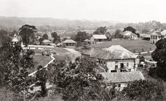Framed Print : 1891 - West Indies, Mandeville, Jamaica Framed Print : 1891 - West Indies, Mandeville, Jamaica