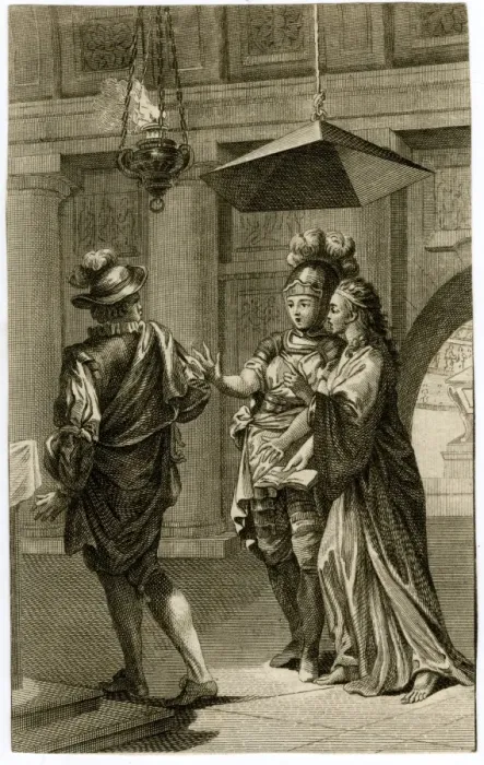 Framed Print : 18th century engraving, fancy dress Framed Print : 18th century engraving, fancy dress