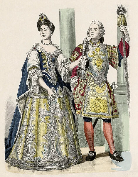18th century French Court Dress