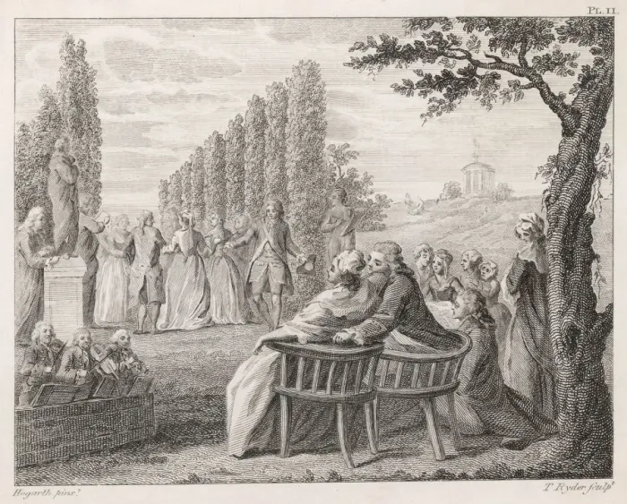 Framed Print : 18TH CENTURY GARDENPARTY Framed Print : 18TH CENTURY GARDENPARTY