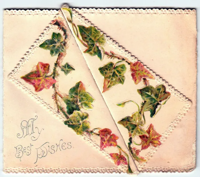 Framed Print : 1900s 1890s Card Cards Greetings Autumn Leaves Framed Print : 1900s 1890s Card Cards Greetings Autumn Leaves