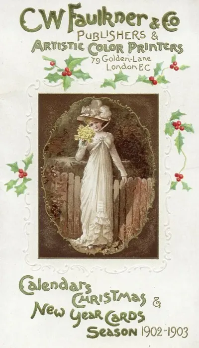 Framed Print : 1902 Christmas Card Advetisement Framed Print : 1902 Christmas Card Advetisement