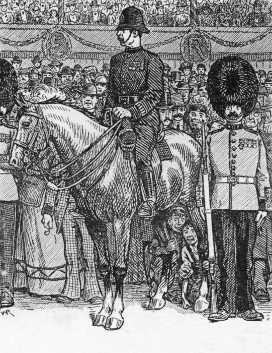 Framed Print : 1902 Coronation - Humours of the crowd Framed Print : 1902 Coronation - Humours of the crowd