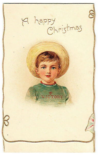 1910s 1900s Greeting Greetings Card Xmas Christmas