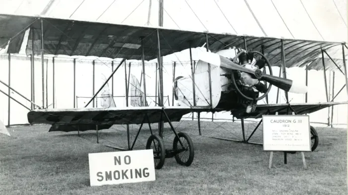 Framed Print : The 1912 Caudron GIII of the Nash Collection inside the ? Framed Print : The 1912 Caudron GIII of the Nash Collection inside the ?