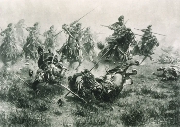 Framed Print : 1914 / Cossack Charge Framed Print : 1914 / Cossack Charge