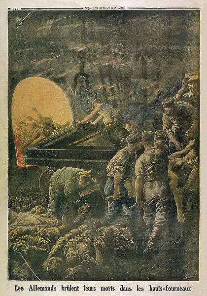 1916 Germans Burn Bodies Events World War One
