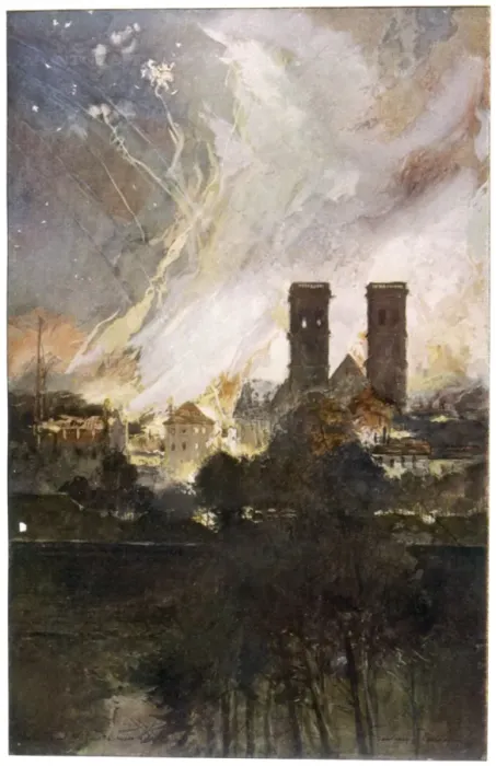 Framed Print : 1916 / Verdun on Fire Framed Print : 1916 / Verdun on Fire