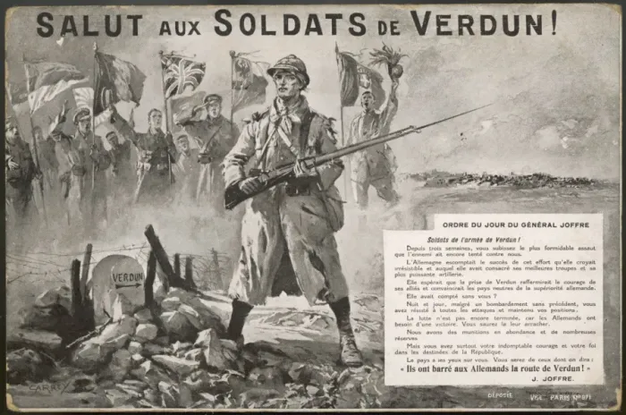 Framed Print : 1916 / Verdun Salute Framed Print : 1916 / Verdun Salute