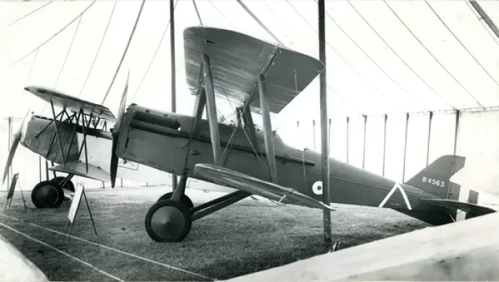 Framed Print : The 1918 SE5A, G-EBIC, of the Nash Collection inside the? Framed Print : The 1918 SE5A, G-EBIC, of the Nash Collection inside the?