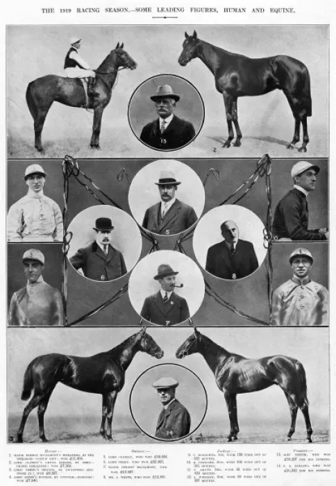 Framed Print : 1919 Racing Season - some leading figures Framed Print : 1919 Racing Season - some leading figures
