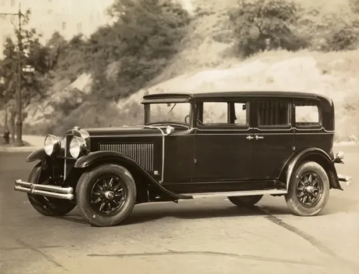 Framed Print : 1920s car. Automobile (Cars). Automobile in a park Framed Print : 1920s car. Automobile (Cars). Automobile in a park