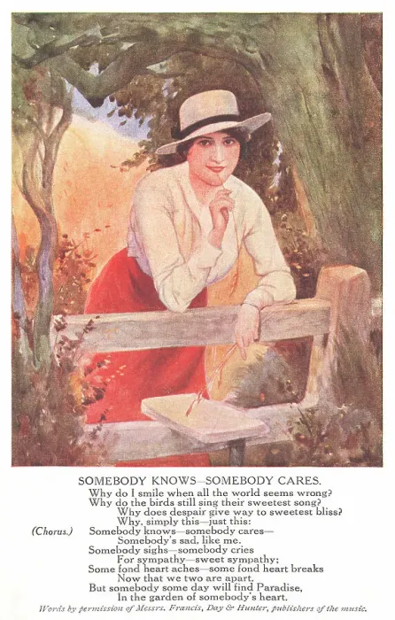 Framed Print : 1920s Songcard Framed Print : 1920s Songcard