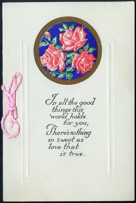 Framed Print : 1920s Valentine's Greetings card Framed Print : 1920s Valentine's Greetings card
