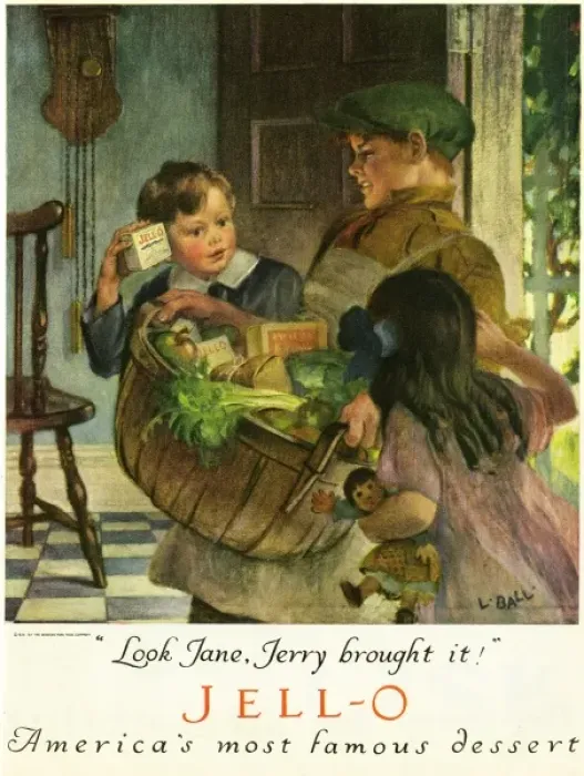 Framed Print : Jello Date: 1923 Framed Print : Jello Date: 1923