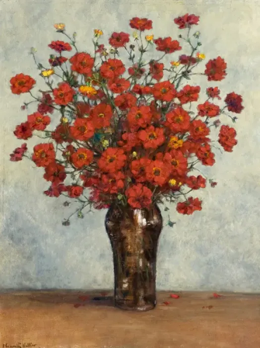 Framed Print : Geums (c.1930-31). Walker, John Crampton 1890-1942. Date: 1930-1931 (circa) Framed Print : Geums (c.1930-31). Walker, John Crampton 1890-1942. Date: 1930-1931 (circa)