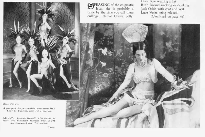 Framed Print : Two 1930 Hollywood scenes one of dancers in Half Framed Print : Two 1930 Hollywood scenes one of dancers in Half