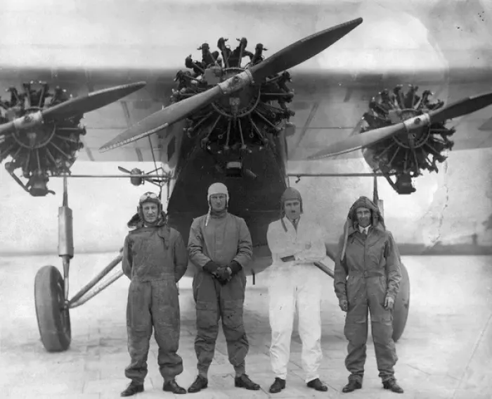 Framed Print : The 1930 transatlantic crew Framed Print : The 1930 transatlantic crew