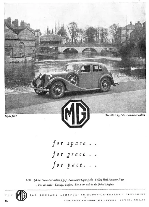 Framed Print : 1937 MG 1.5 Litre Saloon