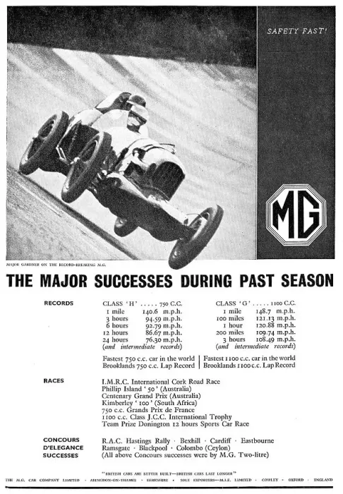 Framed Print : 1938 MG Motor Cars Framed Print : 1938 MG Motor Cars